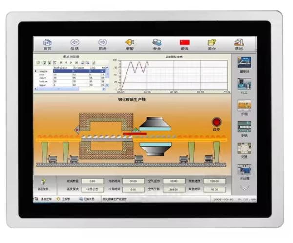 Reinforced wall mount automation control touch monitor panel pang-industriya na 