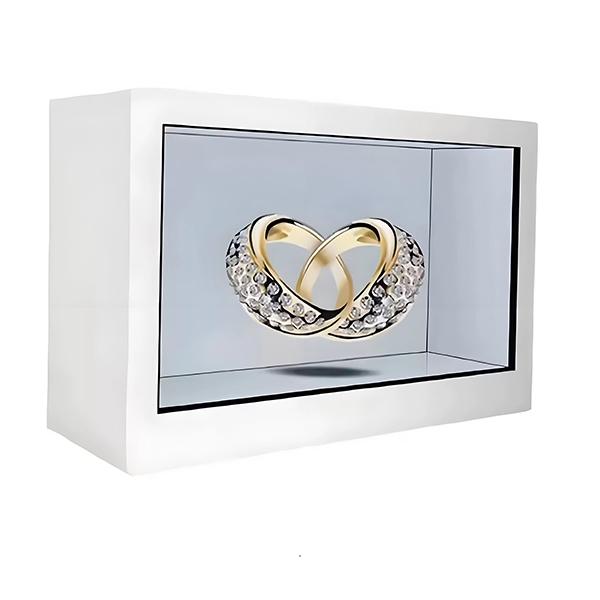 AI digital human lcd transparent showcase cabinet advertising display screen equ
