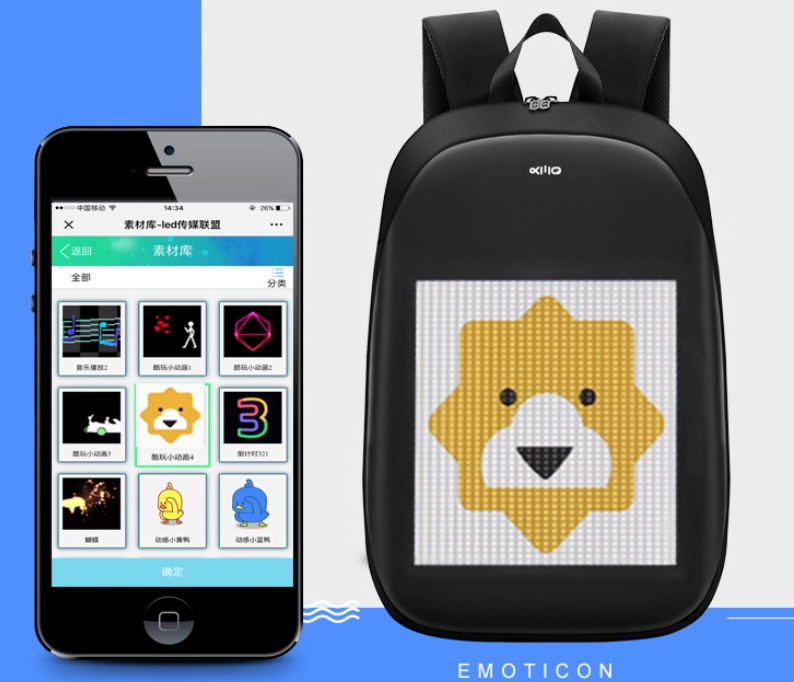 21.5 inch digital billboard walking mobile advertising player 2m touch panel mar