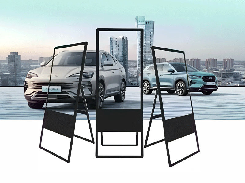 Panlabas na floor-standing advertising machine screen kiosk na may mga add-on na