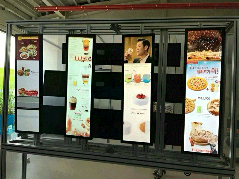 Dải kỹ thuật số trong nhà hiển thị quảng cáo thương mại màn hình siêu rộng tàu đ