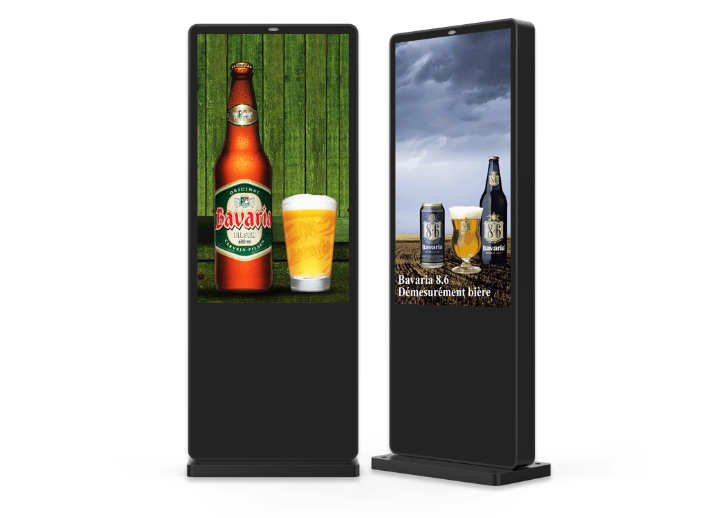 Écran de kiosque de moniteur tactile de machine publicitaire lcd verticale mince