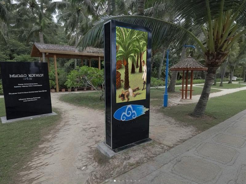 Außenwand vertikale digitale Beschilderung Display lcd Billboard Touch elektroni