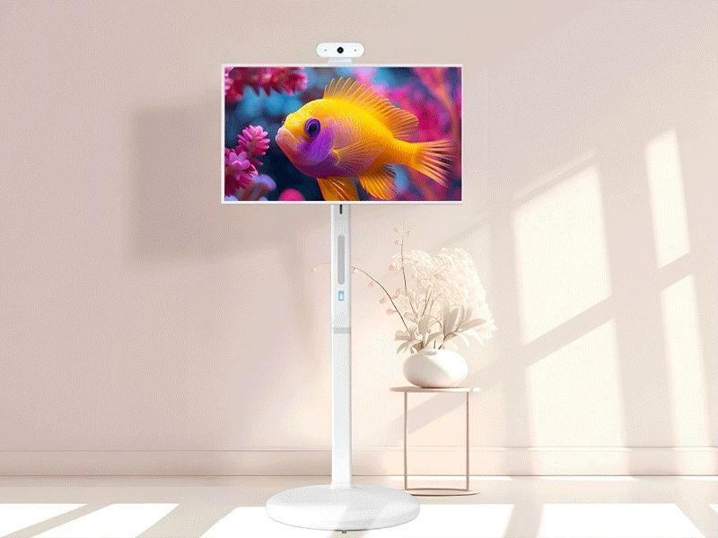 21.5 inch Factory vertical LED screen monitor movable smart all-in-one multimedi