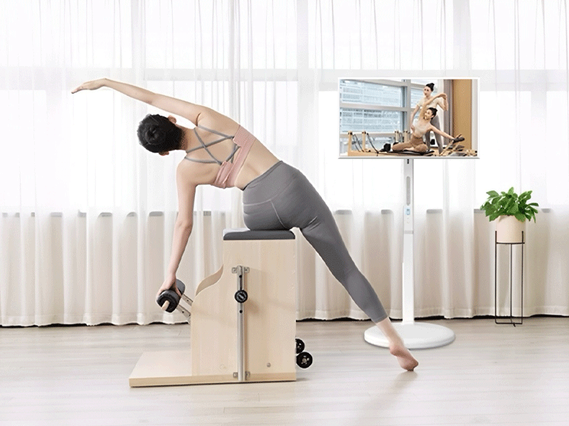 32 Inch industrial home smart advertising bestie portable rotary  machine wheels