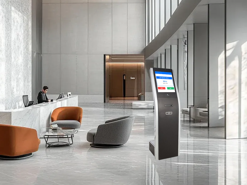 Hot sale kiosk win10 android touch monitor hospital clinic self service automati