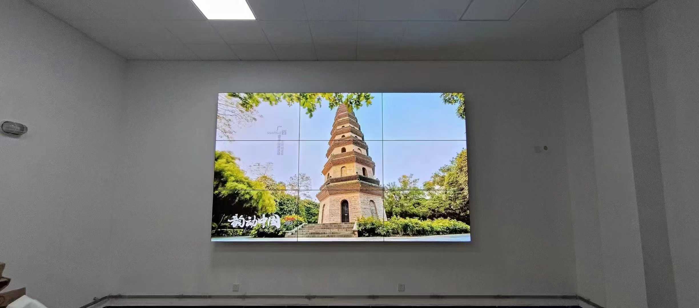 4K 46 49 55 65 Inch LCD Bezel Video Narrow Wall 3x3  Advertising Player Mount Sm