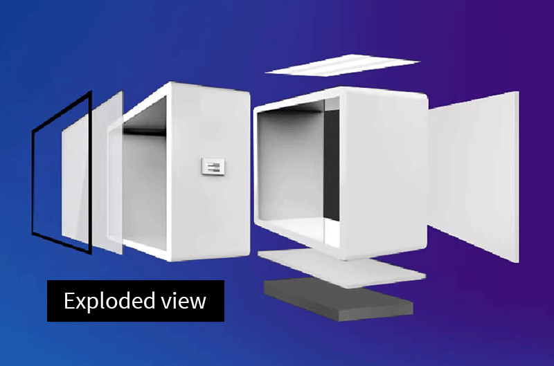 Interactive storefront transparent display cabinet screen