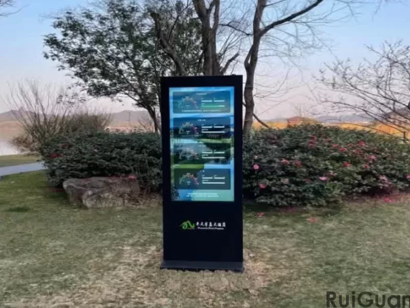 Waterproof outdoor wall mounted lcd led advertising machine kiosk IP65 digital s