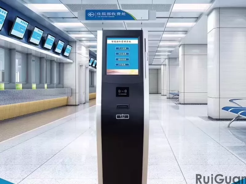 Wireless lcd touch ticket dispenser token number kiosk display queuing calling m