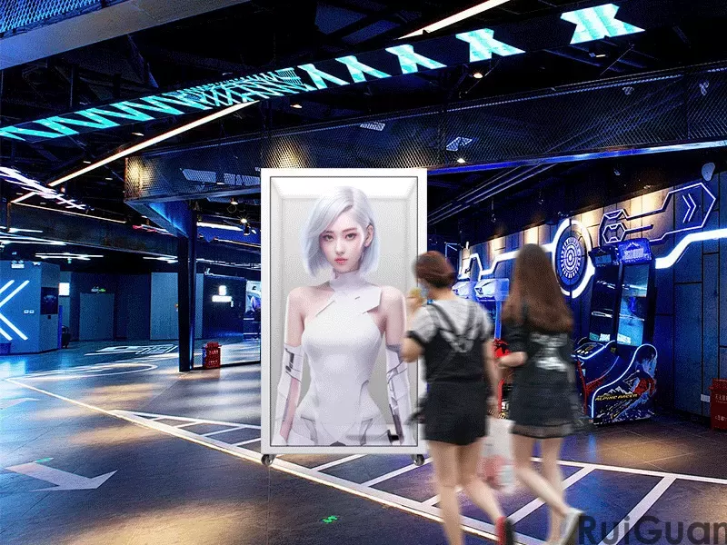 3D virtual holographic AI human intelligent digital all-in-one  transparent inte